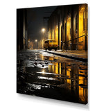 Designart "Nightly Silent Workshops Alley" Factories Wall Art