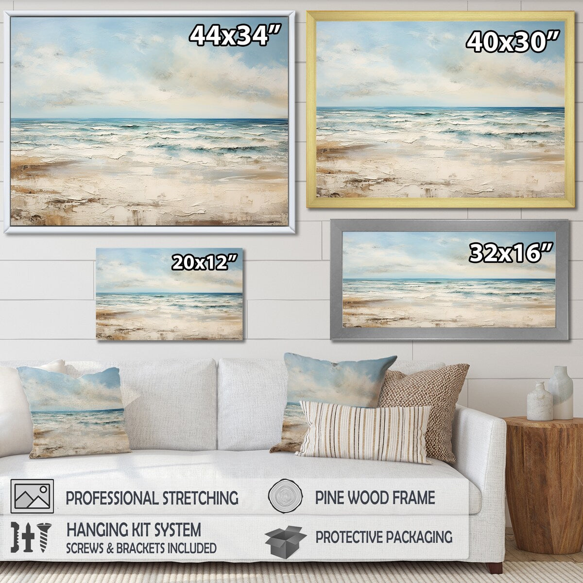 Designart "Normandys Beach In France III" France Wall Art