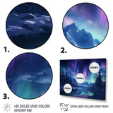 Designart "Northern Lights I" Aurora Borealis Framed Wall Decor