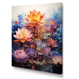 Designart "Orange Pink Buddhist Art Lotus Mandala" Buddhism Canvas Print