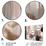 Designart "Pink Rosegold Captivating Circle I" Modern Shapes Transitional Metal Wall Art