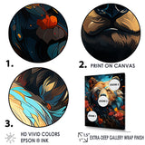 Designart "Pop Art Grizzly Bear Popularity " Bear 2 Wall Art