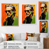 Designart "Pop Art Olive Oldman Portrait III" Woman Pop Art Framed Canvas Art Print
