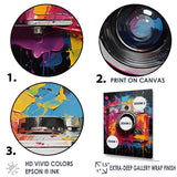 Designart "Popart Colorful Cameras I" Pop Art Wall Art Print