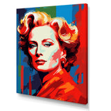 Designart "Popart Streep In Scarlet" Pop Art Wall Art Print
