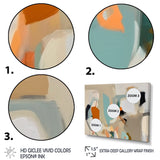 Designart "Projection of Innocence Vintage Expressionism" Abstract Painting Framed Wall Art Living Room