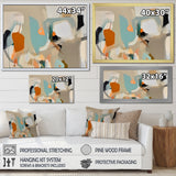 Designart "Projection of Innocence Vintage Expressionism" Abstract Painting Framed Wall Art Living Room