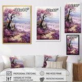 Designart "Purple Field In French Riviera II" France Wall Art