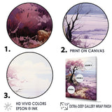 Designart "Purple Field In French Riviera II" France Wall Art