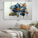 Designart "Realistic Blooming Flowers II" Floral Bouquet Multipanel Canvas Prints