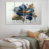 Designart "Realistic Blooming Flowers II" Floral Bouquet Multipanel Canvas Prints