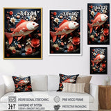Designart "Red Fish And Small Animal Underwater Coral " Coastal Coral Under Water Wall Art