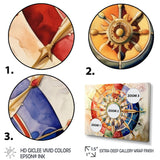 Designart "Religious Wheel Of Dharma" Hinduisim Art Living Room Set