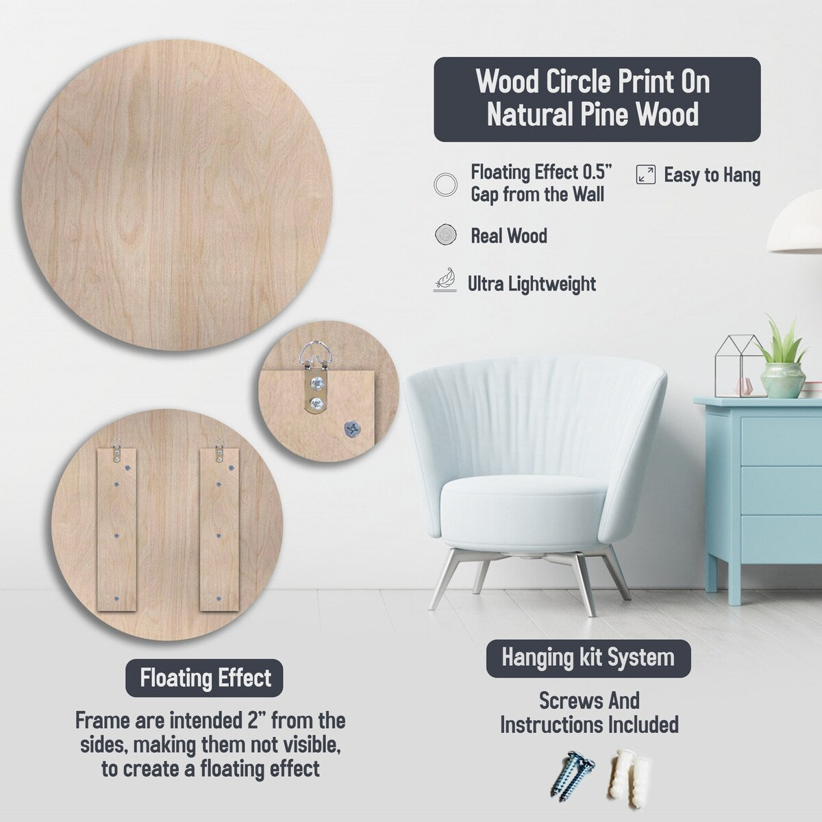 Designart "Retro Still Life With Blossoming Wildflowers II" Floral Wood Wall Art - Natural Pine Wood