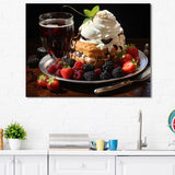 Designart "Rich Temptations Ice Cream I" Desserts Wall Art