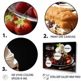 Designart "Rich Temptations Ice Cream I" Desserts Wall Art