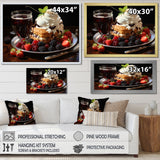 Designart "Rich Temptations Ice Cream I" Desserts Wall Art