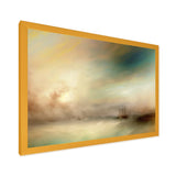 Designart "Sailboat During Exotic Sunset III" Coastal Boat Framed Art Print