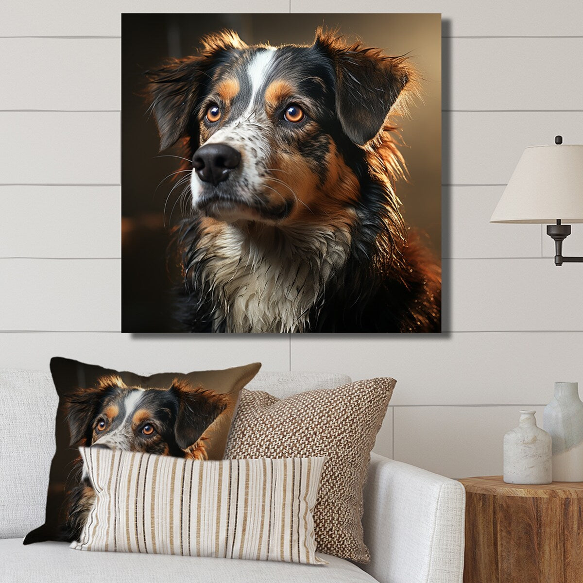Designart "Saint Bernard Serenity " Dog Wall Art