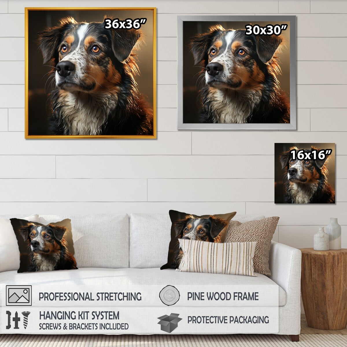 Designart "Saint Bernard Serenity " Dog Wall Art