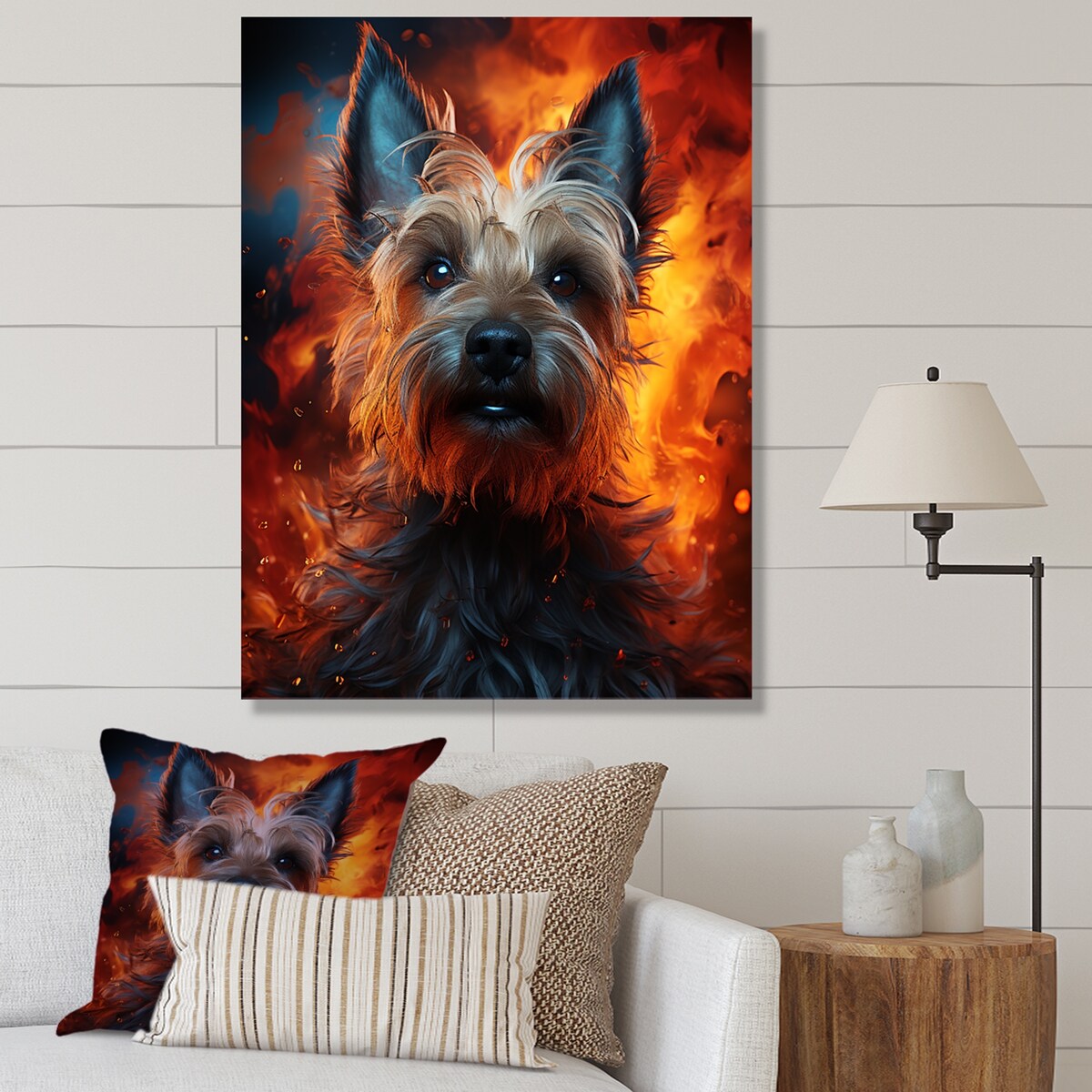 Designart "Scottish Terrier Spirit" Dog Wall Art