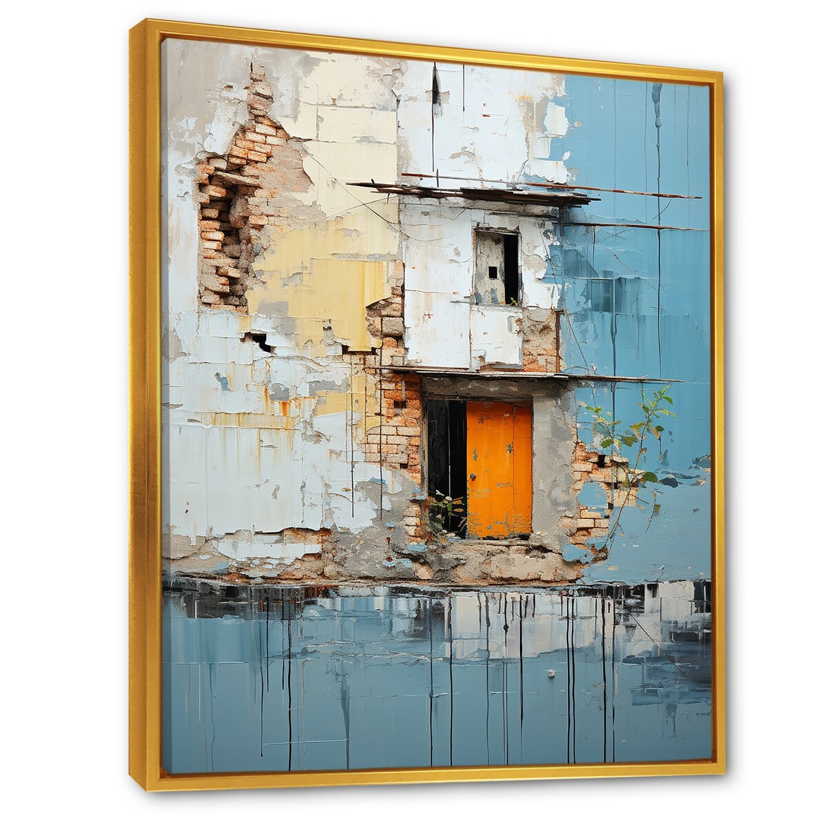 Designart "Serenity In Factory Industry" Factories Framed Canvas Wall Art