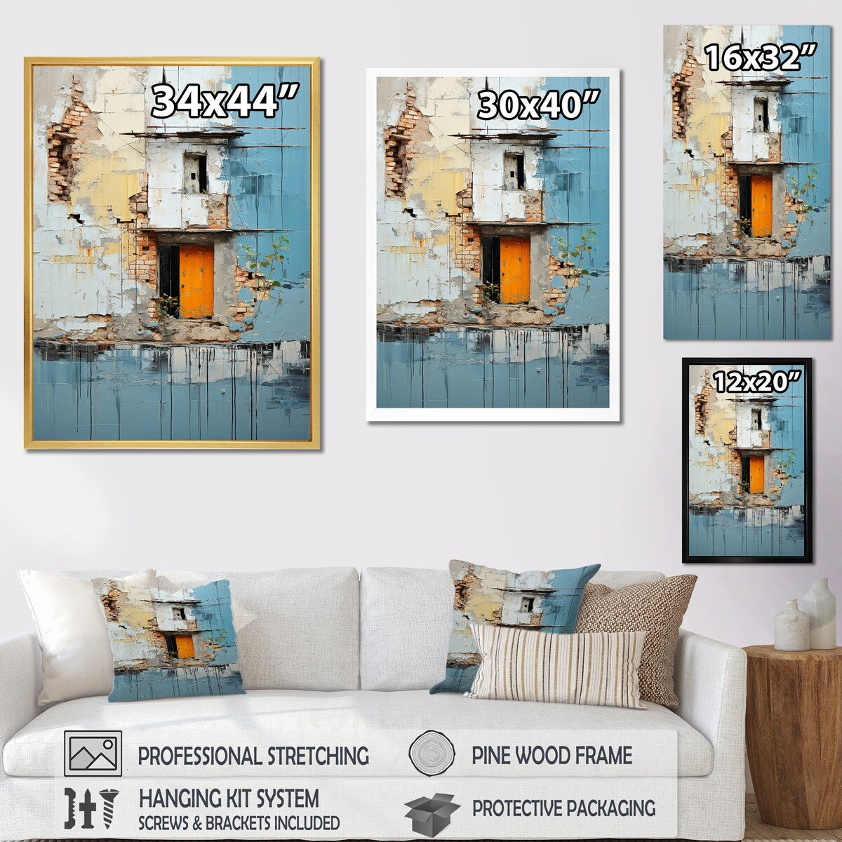 Designart "Serenity In Factory Industry" Factories Framed Canvas Wall Art