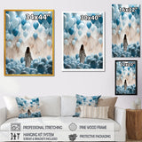 Designart "Sky Is The Limit Woman Motivation I" Motivation Blue Wall Decor - Modern Entryway Framed Wall Art Print