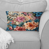 Designart "Soft Color Paisley Garden Playfulness II" Damask Printed Throw Pillow