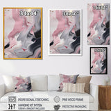 Designart "Solid Marble Paint Artwork Ii" Abstract Marble Framed Canvas Prints