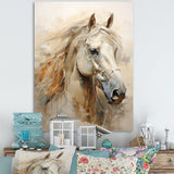 Designart "Sophisticated Horse Portrait" Horse Animal Wall Decor