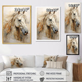 Designart "Sophisticated Horse Portrait" Horse Animal Wall Decor