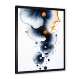 Designart "Suites Of Distant Moods Abstract Gilded Ink I" Abstract Painting Framed Canvas Art Print