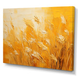 Designart "Sunset Meadow Golden Landscape" Meadow Wall Art