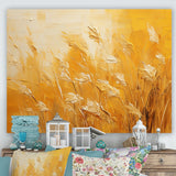 Designart "Sunset Meadow Golden Landscape" Meadow Wall Art