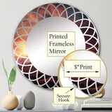 Designart "Sunset Montain Retreat I" Landscapes Modern Wall Mirror