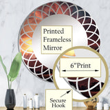 Designart "Sunset Montain Retreat I" Landscapes Modern Wall Mirror