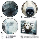 Designart "Surrealism Grizzly Bear In Dreamy Background" Bear 2 Wall Art