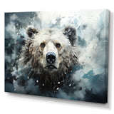 Designart "Surrealism Grizzly Bear In Dreamy Background" Bear 2 Wall Art