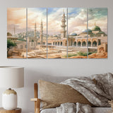 Designart "The Prophets Mosque Religious II" Islamism Metal Wall Decor Set
