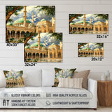 Designart "The Prophets Mosque Religious I" Islam Gloss Wall Decor Beige - Traditional Acrylic Wall Art Decor