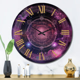 Designart "Third Eye Chakra Mystical Circle II" Christianism Oversized Wall Clock