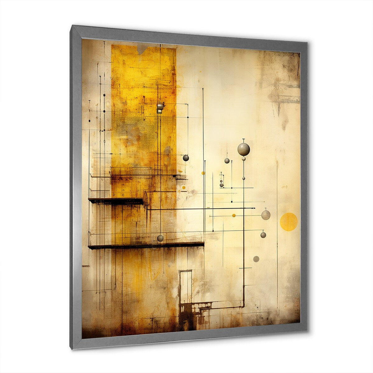 Designart "Transfiguration Vintage Illustration" Abstract Painting Framed Wall Art Prints