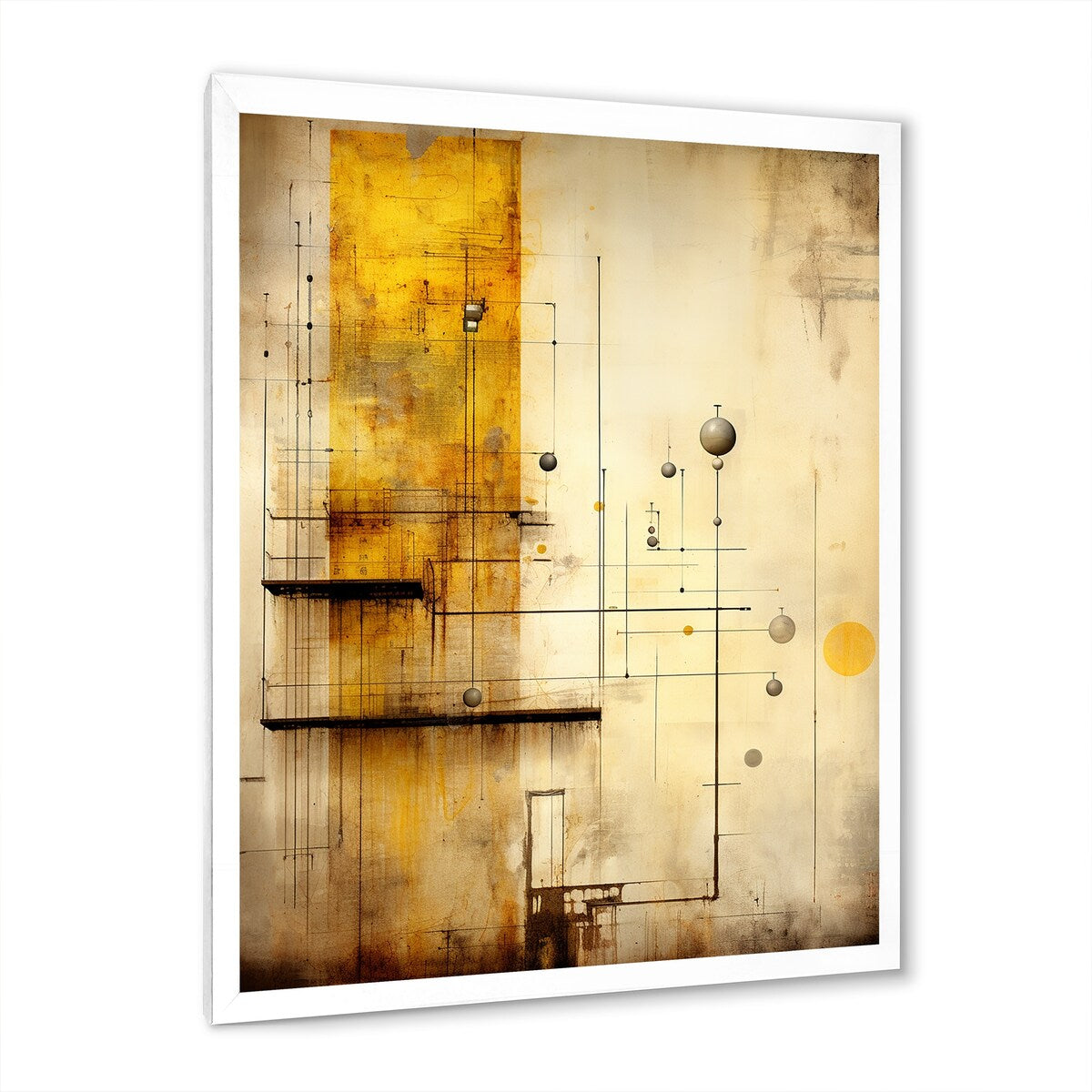 Designart "Transfiguration Vintage Illustration" Abstract Painting Framed Wall Art Prints