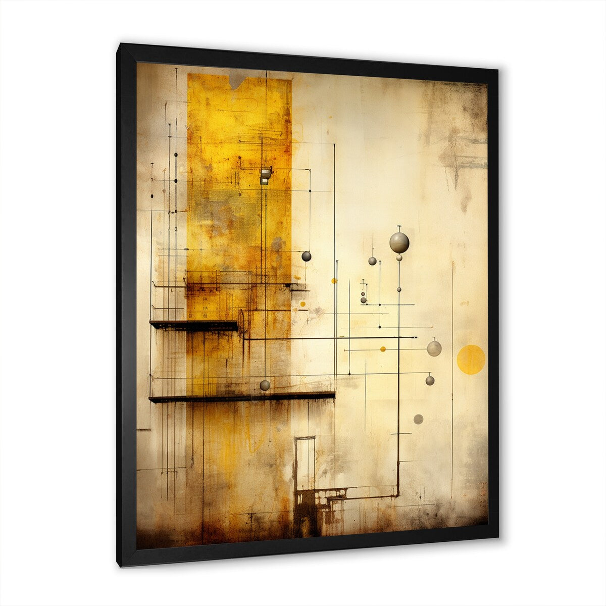 Designart "Transfiguration Vintage Illustration" Abstract Painting Framed Wall Art Prints