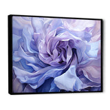 Designart "Twist Lavender Rose" Abstract Spirals Framed Wall Decor