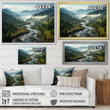 Designart "USA Great Smoky Mountains Landscape III" USA Framed Canvas Art Print
