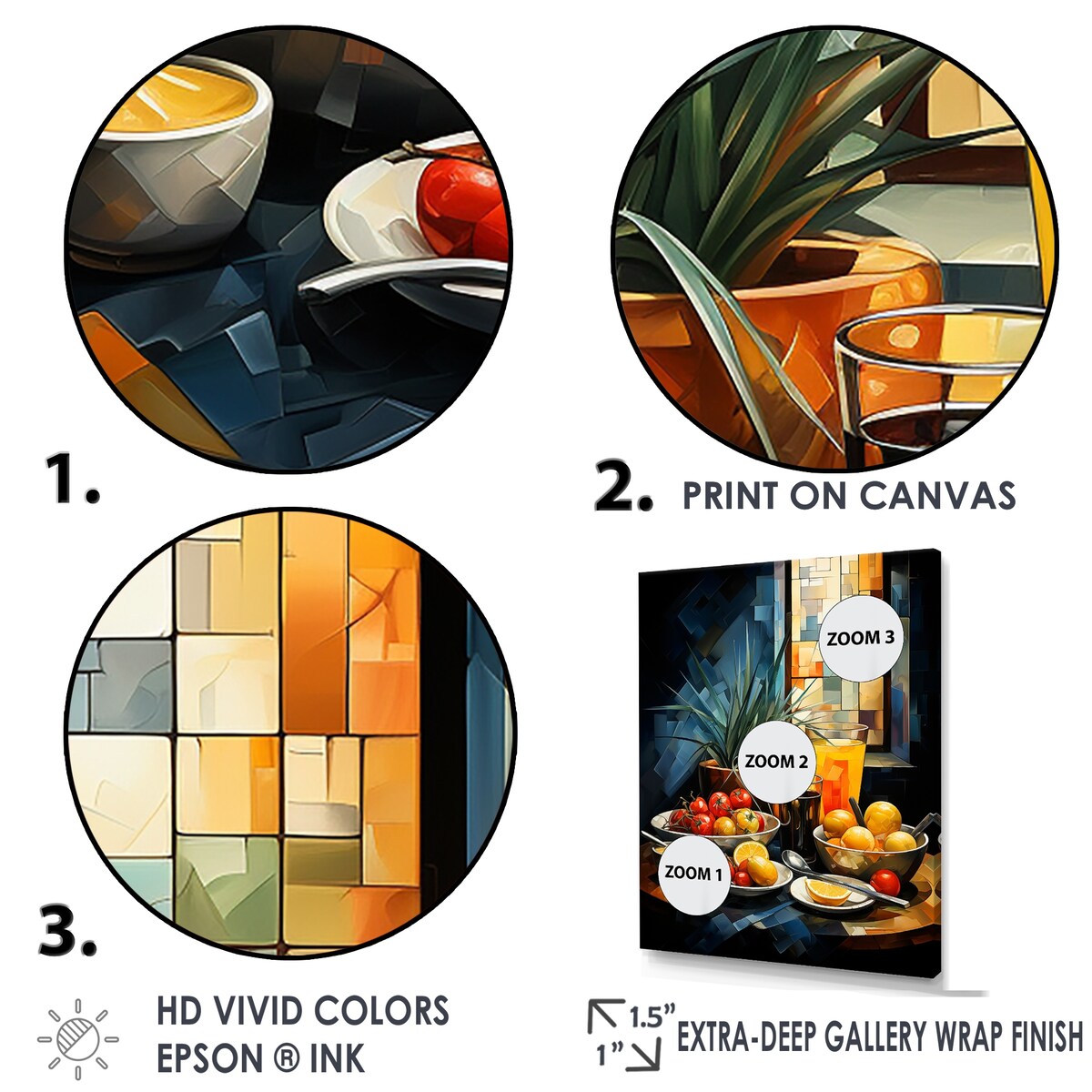 Designart "Vegetable And Fruit Global Palette Cuisine" International Cuisine Wall Art