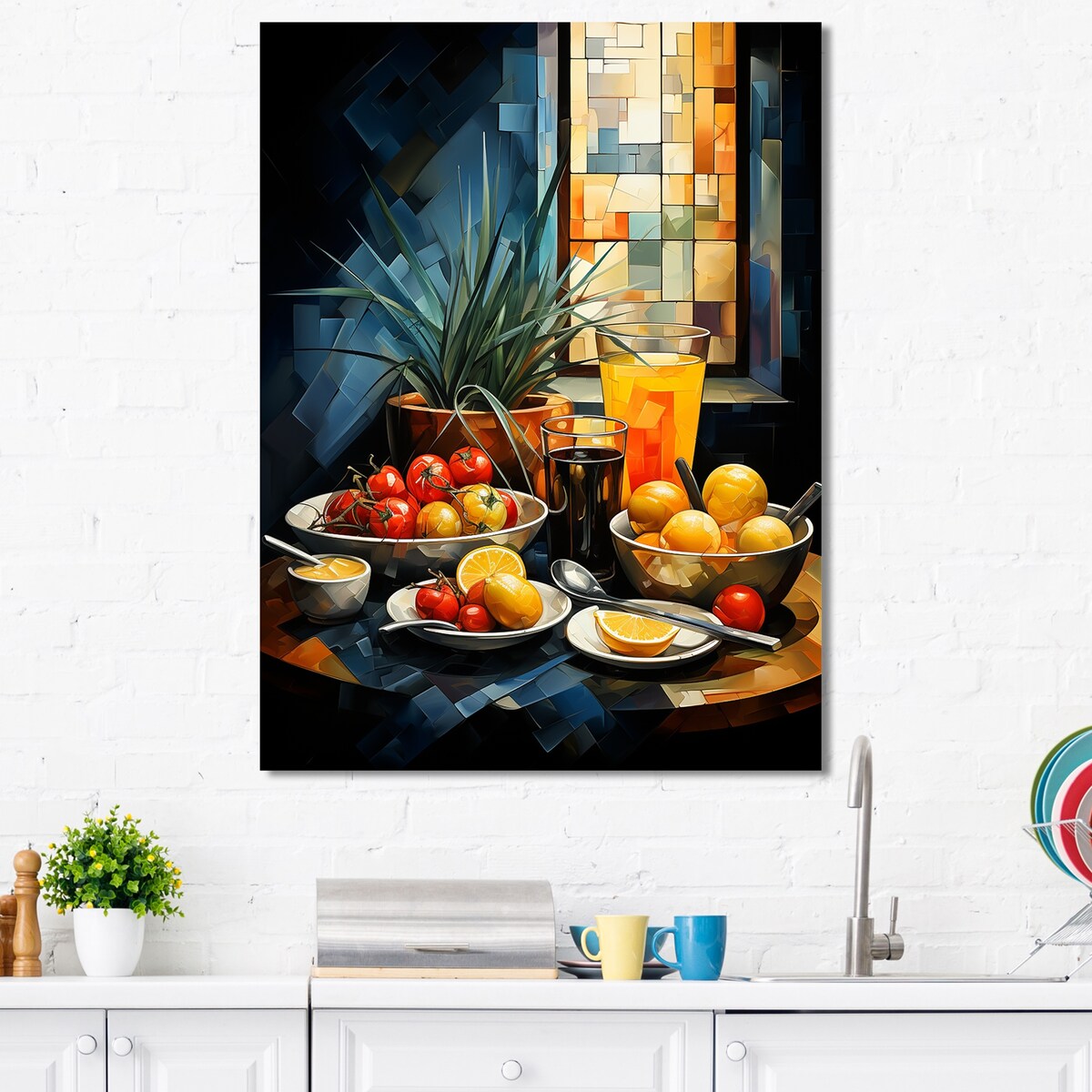 Designart "Vegetable And Fruit Global Palette Cuisine" International Cuisine Wall Art