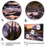 Designart "Washington Mount Rainier National Park II" Washington Metal Wall Décor Set